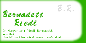bernadett riedl business card